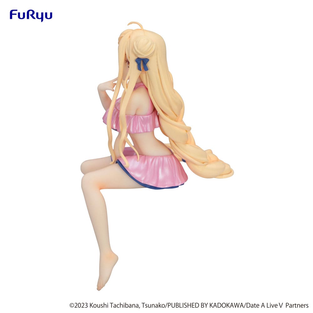 Date A Live V Noodle Stopper PVC Statue Mukuro Hoshimiya Swimsuit Pastel Pink Color Ver. 13 cm - Furyu Statues