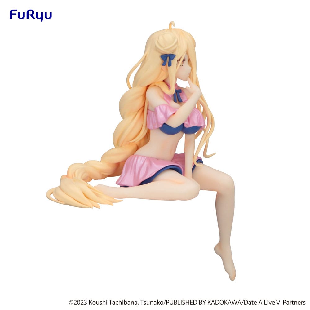 Date A Live V Noodle Stopper PVC Statue Mukuro Hoshimiya Swimsuit Pastel Pink Color Ver. 13 cm - Furyu Statues