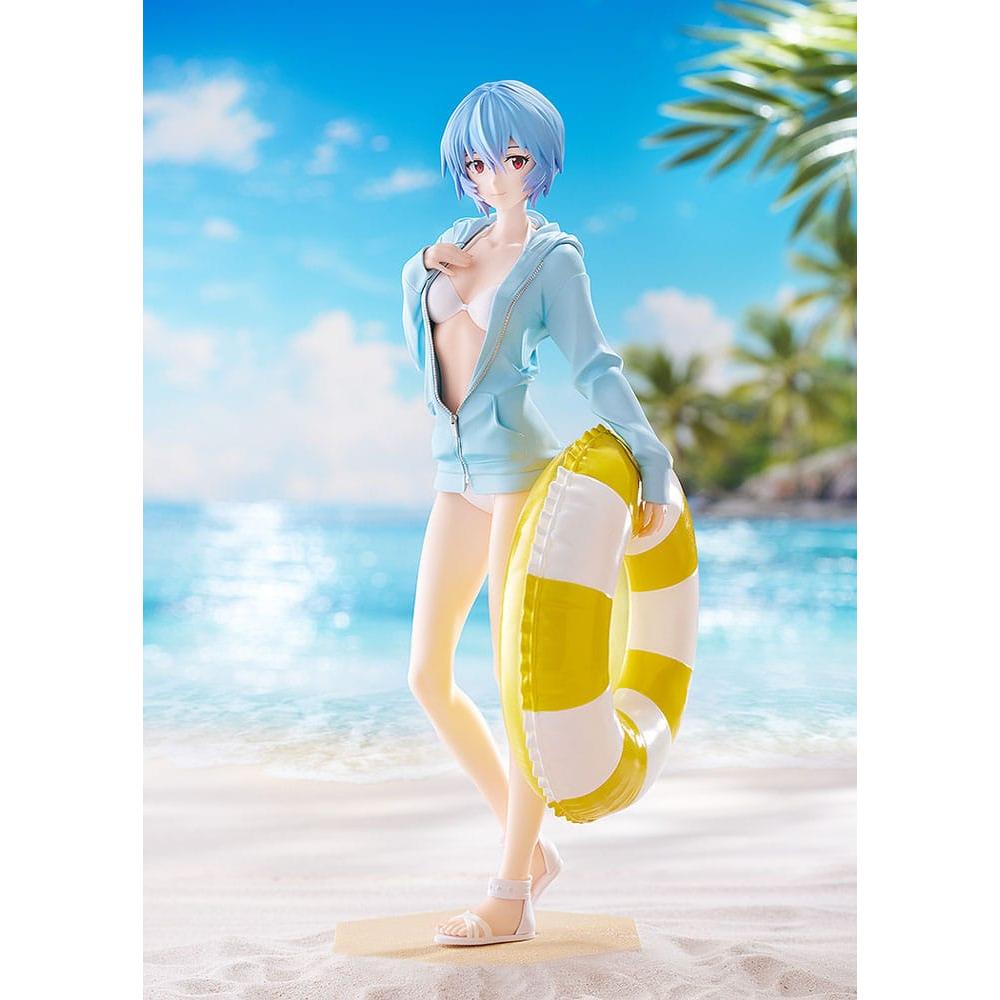 Rebuild of Evangelion Pop Up Parade L PVC Statue Beach Queens: Rei Ayanami 22 cm - Good Smile Company Statues