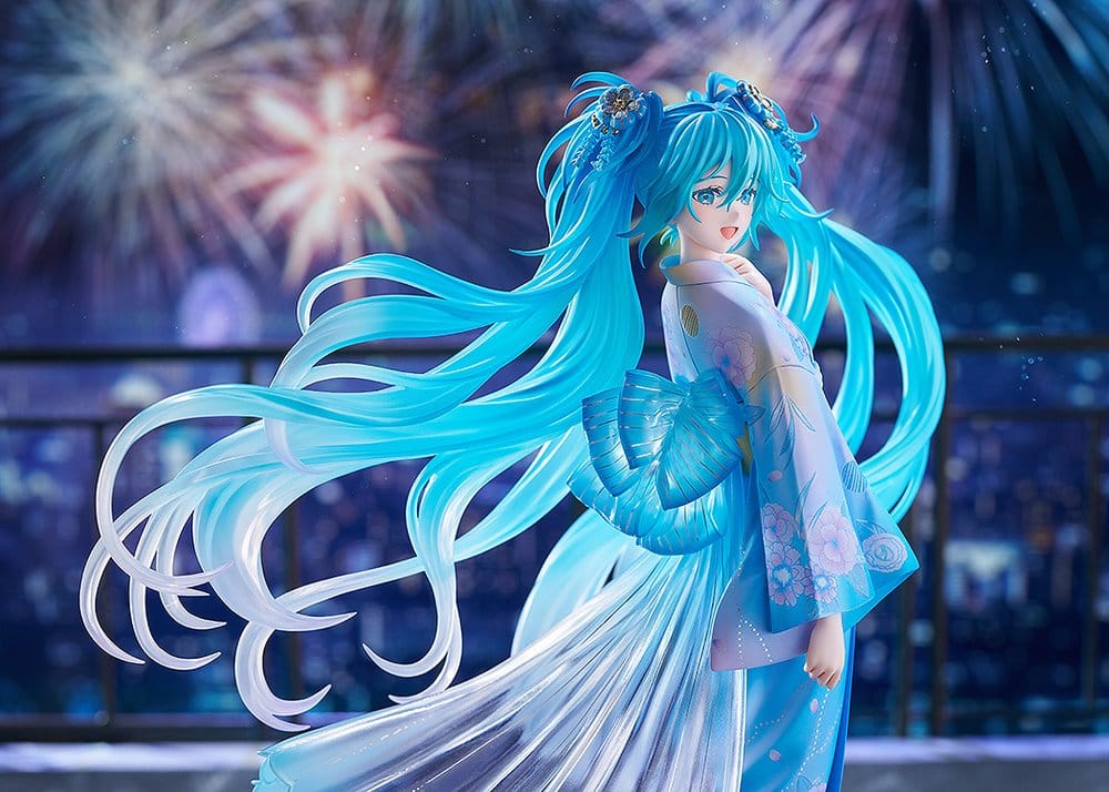 Character Vocal Series 01: Hatsune Miku PVC Figure 1/7 Music & Fire Works Ver. 23 cm - Good Smile Company Statues