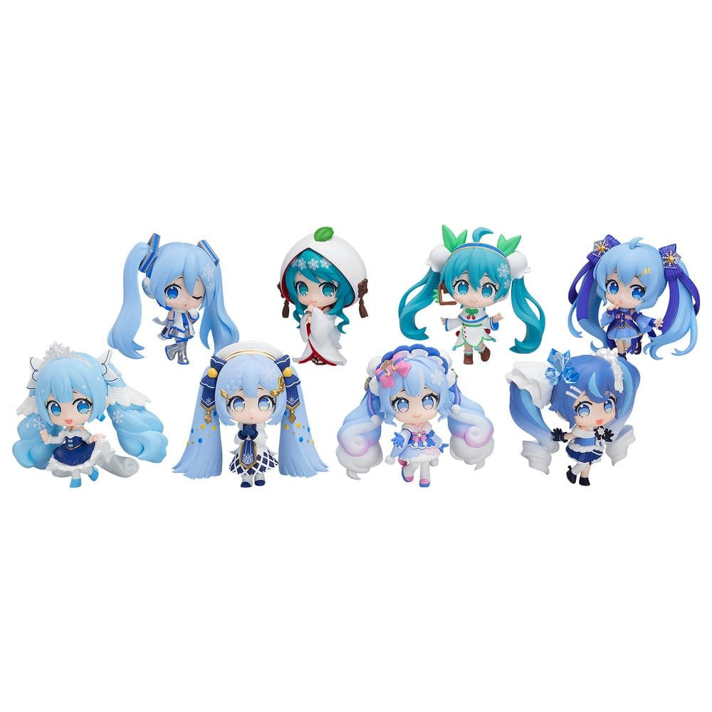 Character Vocal Series 01: Hatsune Miku Mini Figure Snow Miku All Stars Figure Collection Vol. 2 8 cm Blind Box Assortment Box Qty 8 - Good Smile Company Blind Boxes
