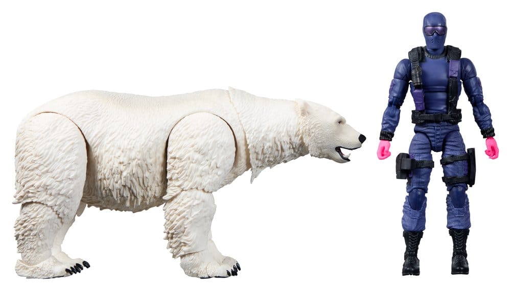 GI Joe Classified Series Action Figure Snake Eyes with Polar Bear - Hasbro Action Figures