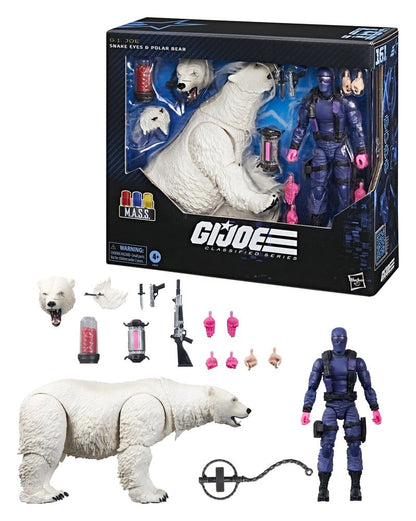 GI Joe Classified Series Action Figure Snake Eyes with Polar Bear