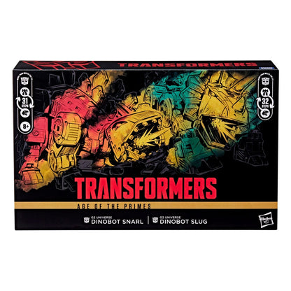 Transformers Age of the Primes Leader Class Action Figure G2 Universe Dinobots Snarl & Slug 19 cm - Hasbro Action Figures