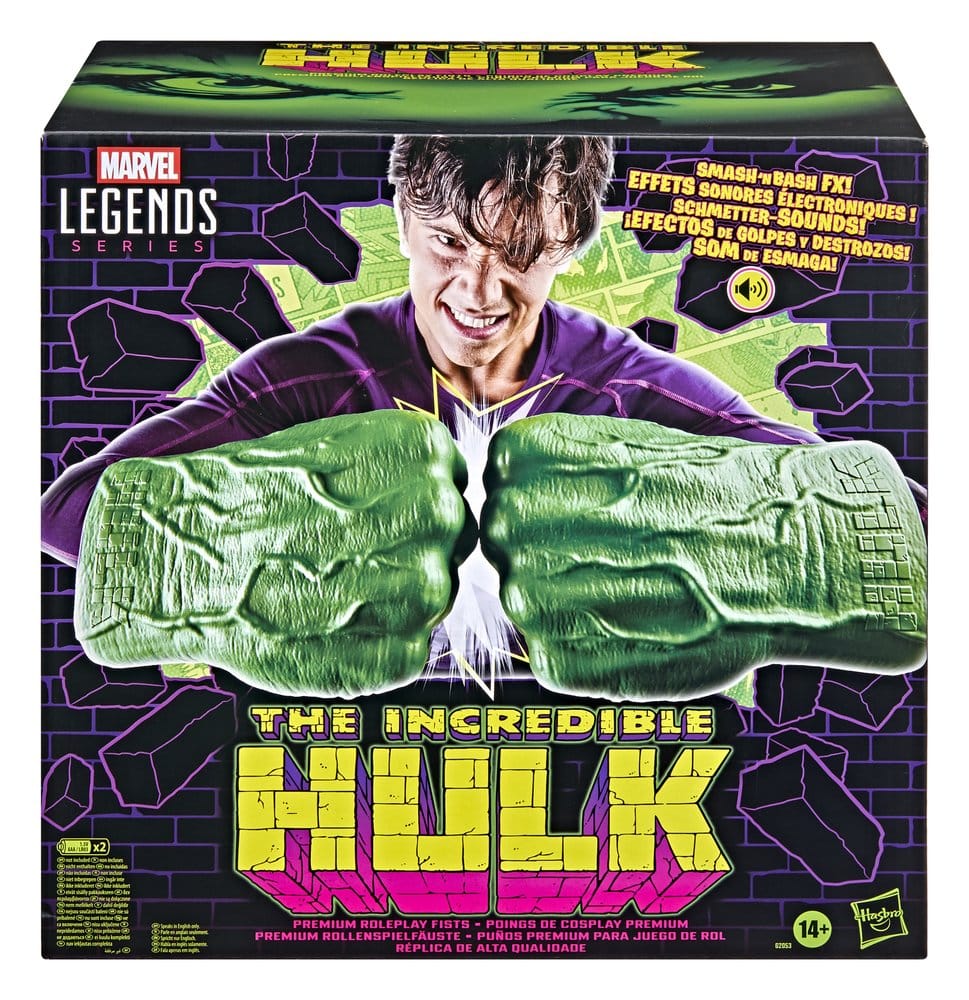 The Incredible Hulk Marvel Legends Premium Roleplay Fists - Hasbro Replicas