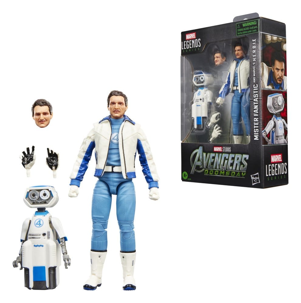 Avengers: Doomsday Marvel Legends Action Figure 2-Pack Mister Fantastic & Marvel's H.E.R.B.I.E.