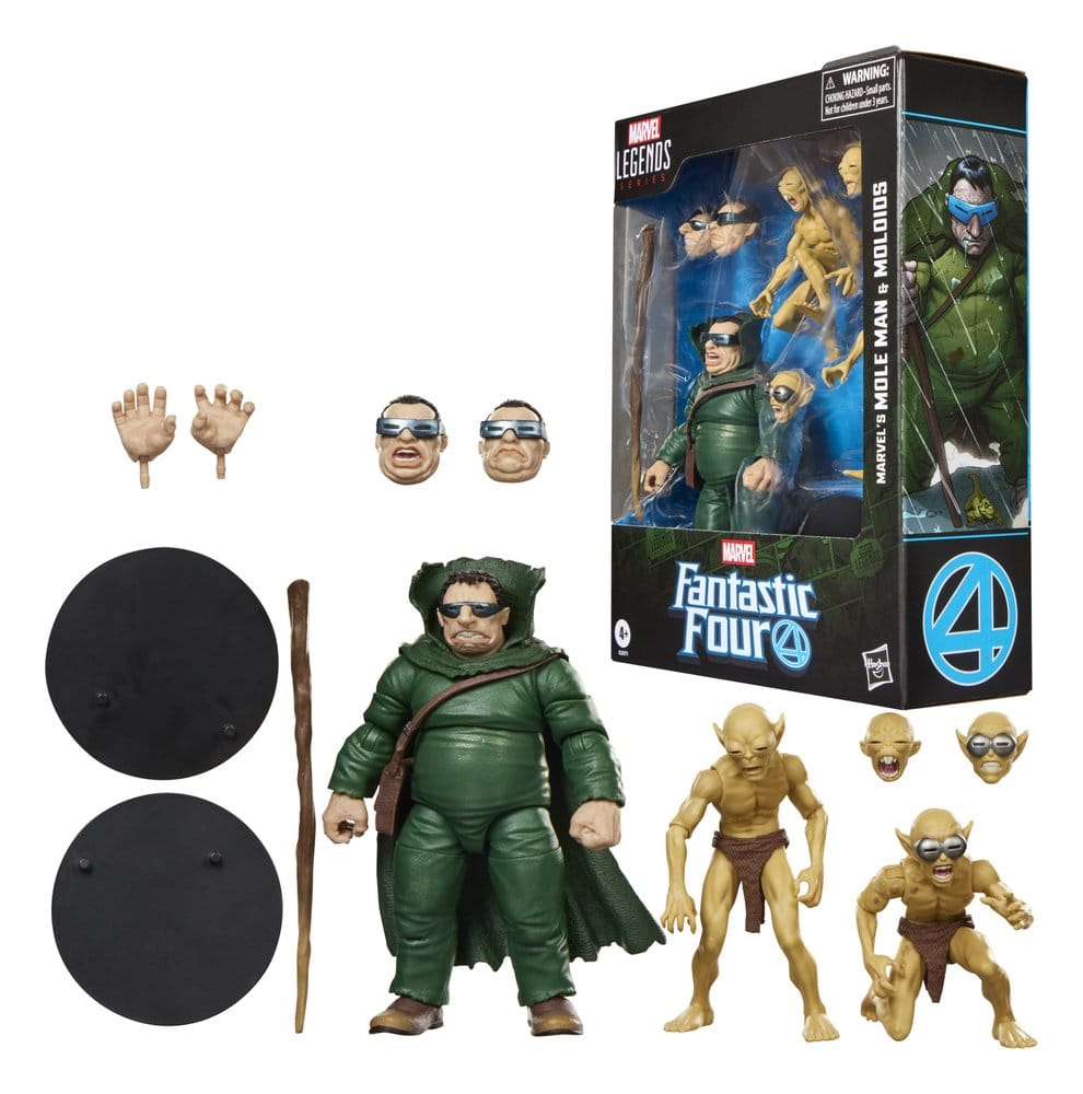Fantastic Four Marvel Legends Action Figure 3-Pack Marvel's Mole Man & Moloids 15 cm - Hasbro Action Figures