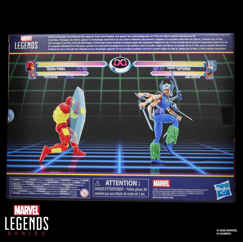 Marvel Games Marvel Legends Action Figure 2-Pack Iron Man & Marvel's Spiral