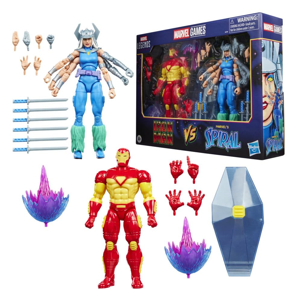 Marvel Games Marvel Legends Action Figure 2-Pack Iron Man & Marvel's Spiral