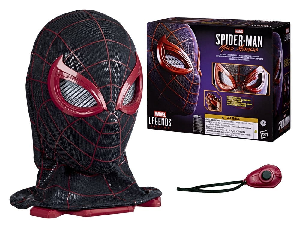 Spider-Man: Miles Morales Marvel Legends Electronic Expressive Mask - Hasbro Replicas