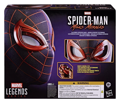 Spider-Man: Miles Morales Marvel Legends Electronic Expressive Mask - Hasbro Replicas