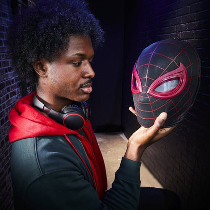 Spider-Man: Miles Morales Marvel Legends Electronic Expressive Mask - Hasbro Replicas