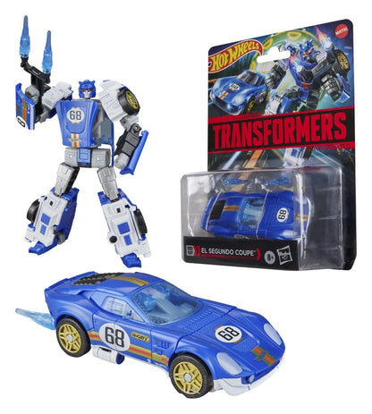 Transformers x Hot Wheels Collaborative Deluxe Class Action Figure El Segundo Coupe 13 cm - Hasbro Action Figures