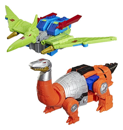 Transformers Age of the Primes Leader Class Action Figure 2-Pack G2 G2 Dinobot Swoop & G2 Dinobot Sludge 19 cm - Hasbro Action Figures