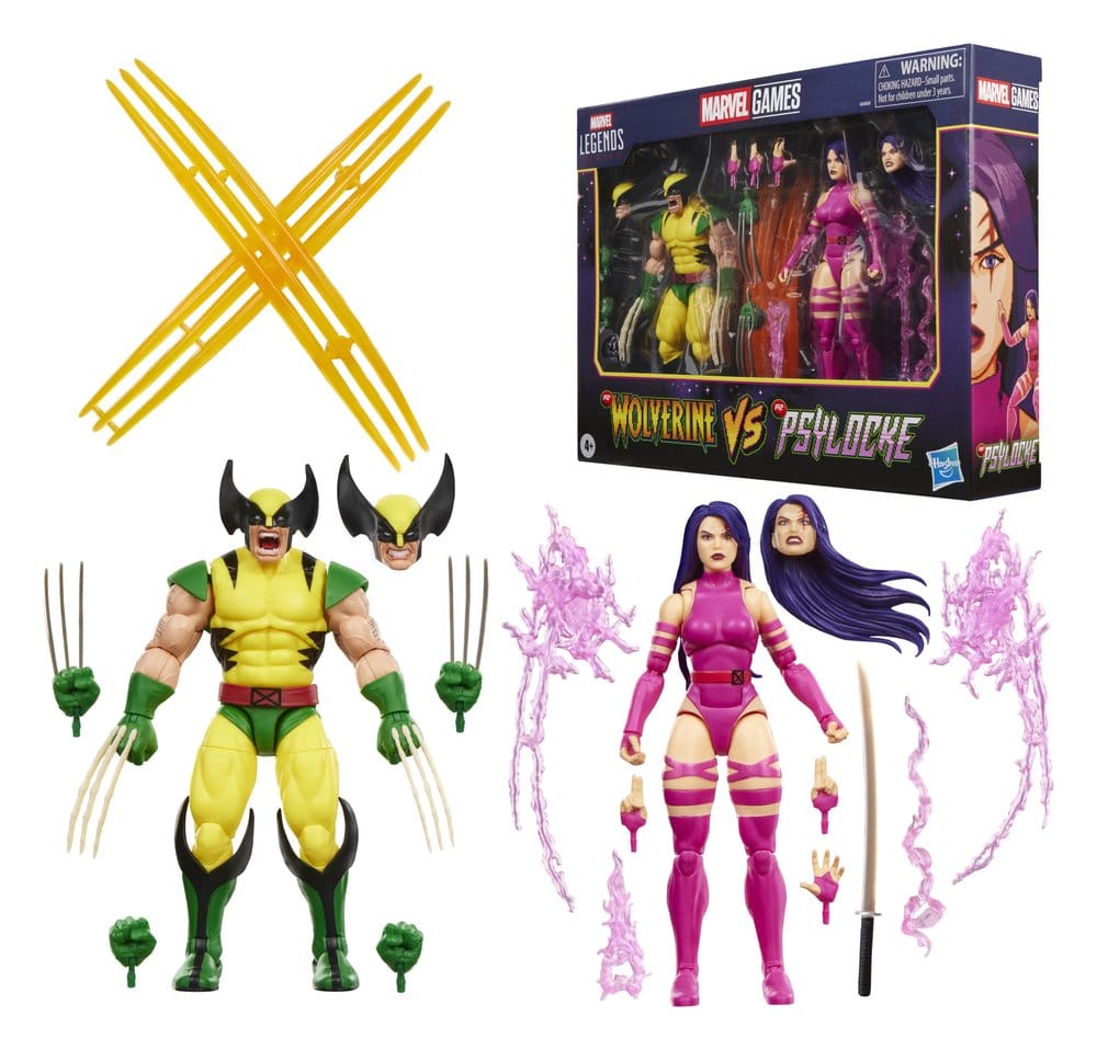 Marvel Games Marvel Legends Action Figure 2-Pack Wolverine & Psylocke