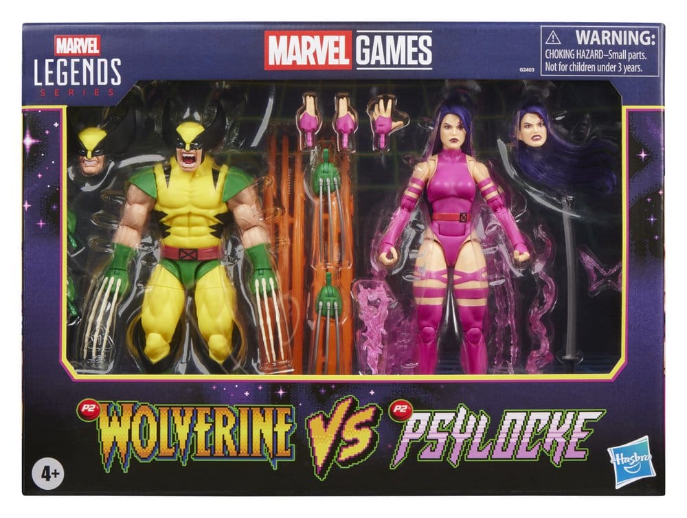 Marvel Games Marvel Legends Action Figure 2-Pack Wolverine & Psylocke