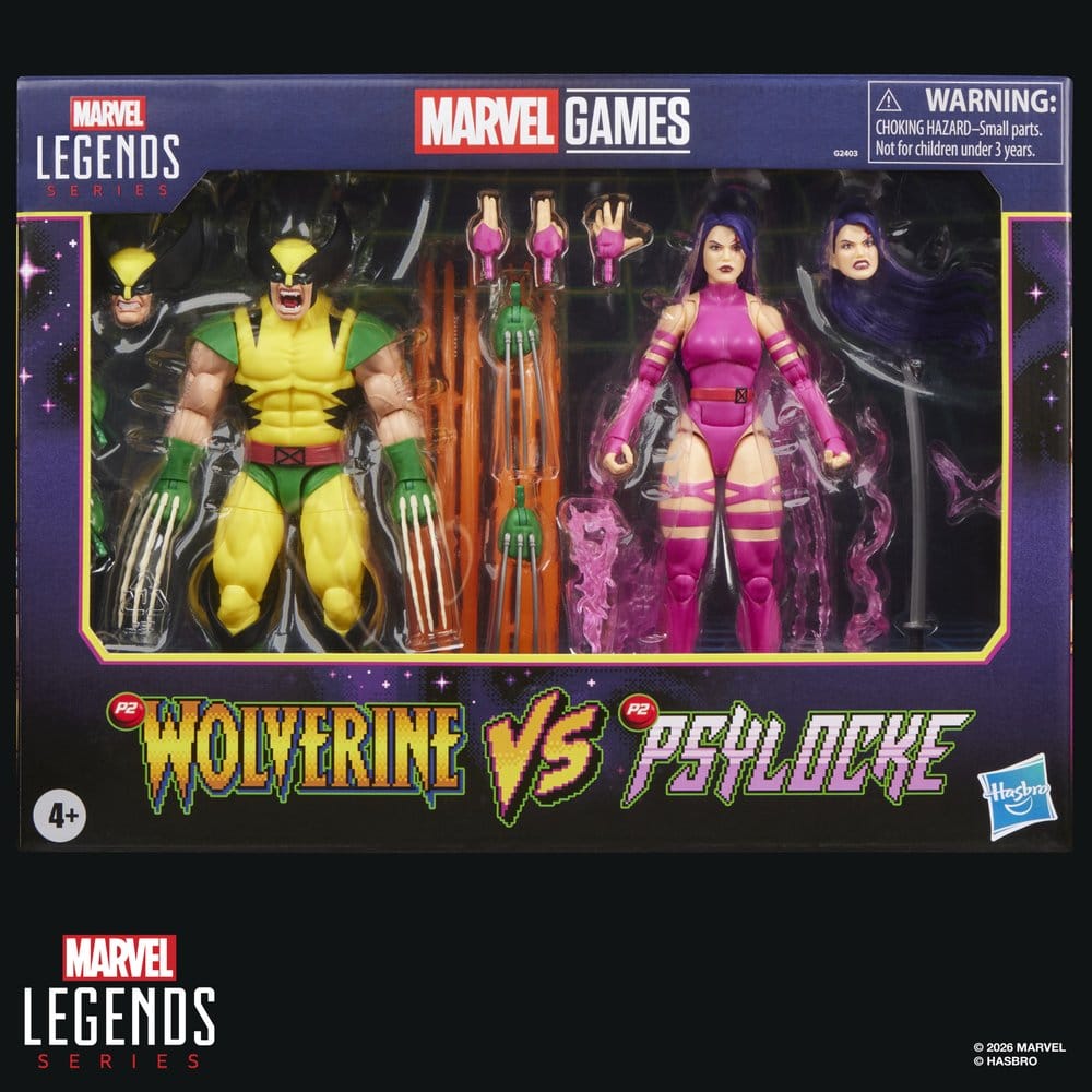 Marvel Games Marvel Legends Action Figure 2-Pack Wolverine & Psylocke