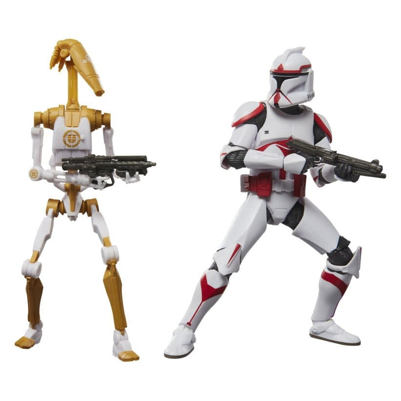 Star Wars: Battlefront II Black Series Action Figure 2-Pack Phase I Assault Trooper & Battle Droid Officer