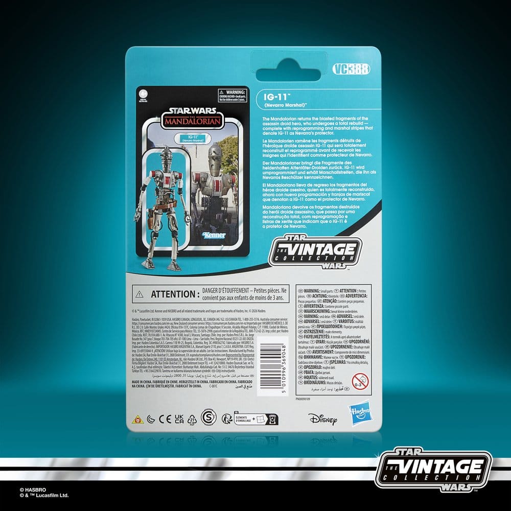 Star Wars: The Mandalorian Vintage Collection Action Figure IG-11 (Nevarro Marshal) - Hasbro Action Figures