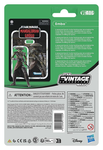 Star Wars: The Mandalorian and Grogu Vintage Collection Action Figure Embo - Hasbro Action Figures