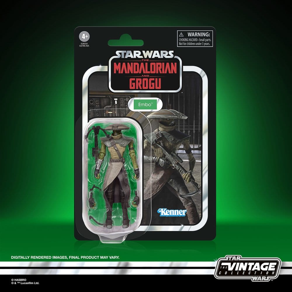 Star Wars: The Mandalorian and Grogu Vintage Collection Action Figure Embo - Hasbro Action Figures