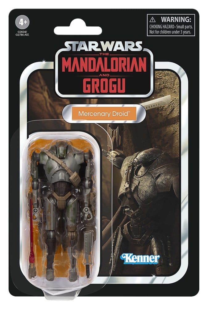 Star Wars: The Mandalorian and Grogu Vintage Collection Action Figure Mercenary Droid - Hasbro Action Figures