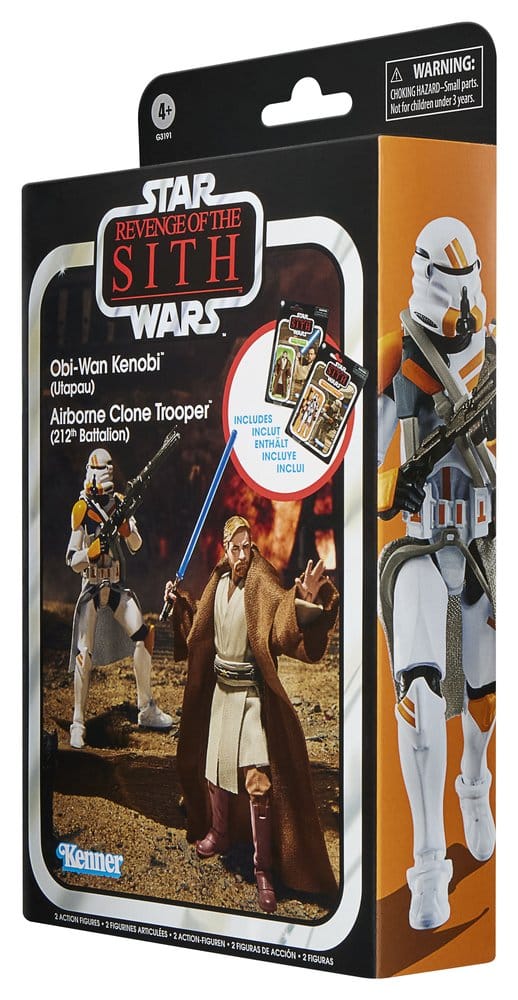 Star Wars Episode III Vintage Collection Action Figure 2-Pack Obi-Wan Kenobi & Airborne Clone Trooper