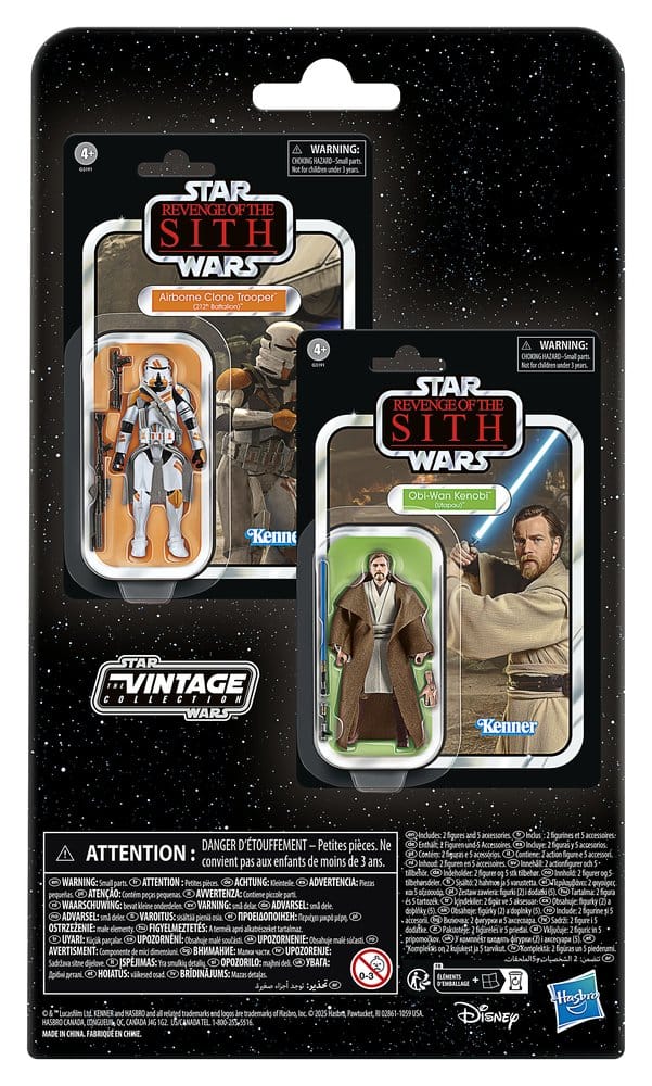 Star Wars Episode III Vintage Collection Action Figure 2-Pack Obi-Wan Kenobi & Airborne Clone Trooper