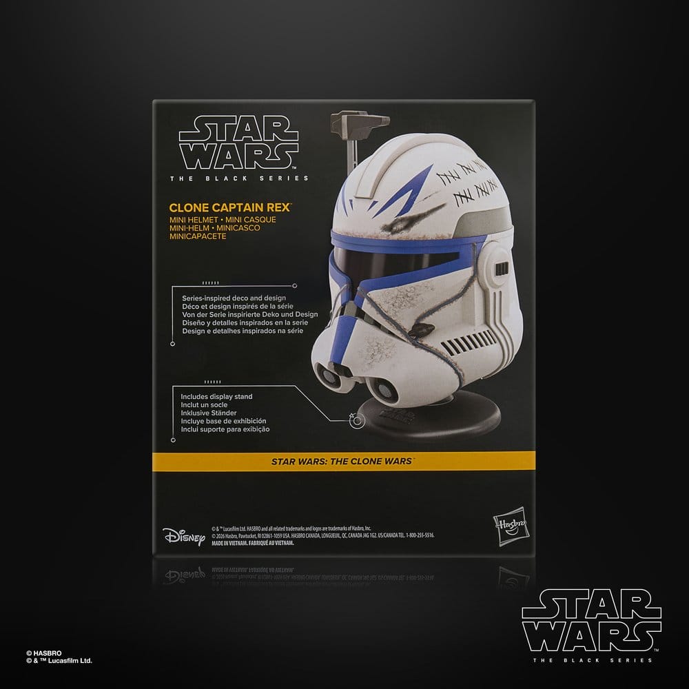 Star Wars: The Clone Wars Black Series Mini Helmet Clone Captain Rex 15 cm - Hasbro Replicas