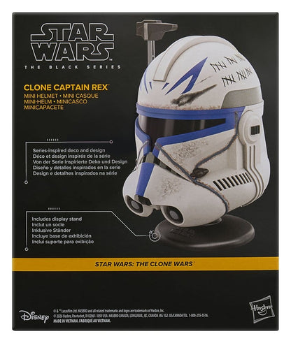 Star Wars: The Clone Wars Black Series Mini Helmet Clone Captain Rex 15 cm - Hasbro Replicas