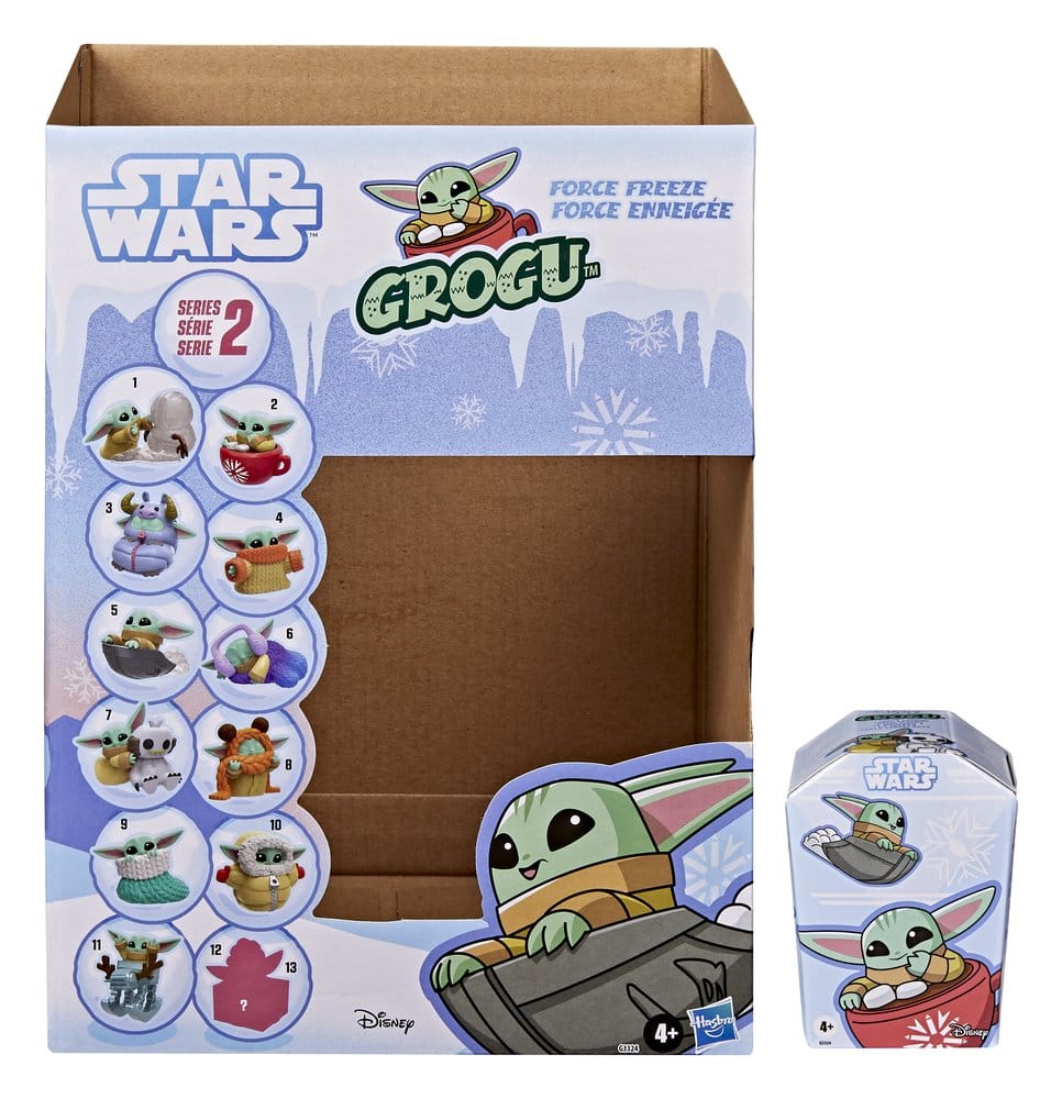 Star Wars Mini Figures Grogu Force Freeze Series 2 Blind Box Display (24)