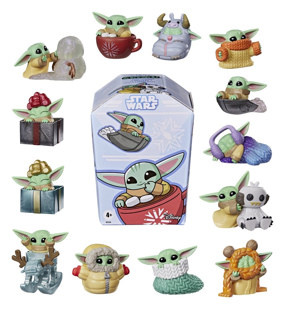 Star Wars Mini Figures Grogu Force Freeze Series 2 Blind Box Display (24)