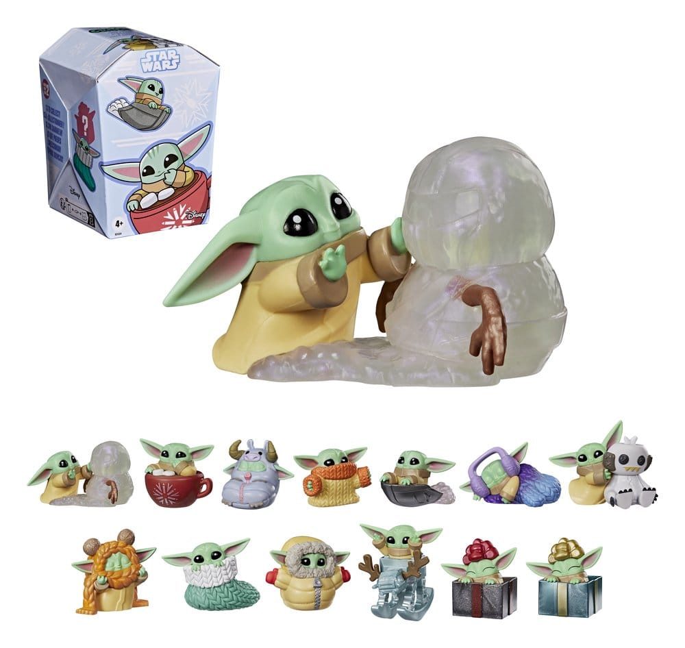 Star Wars Mini Figures Grogu Force Freeze Series 2 Blind Box Display (24)