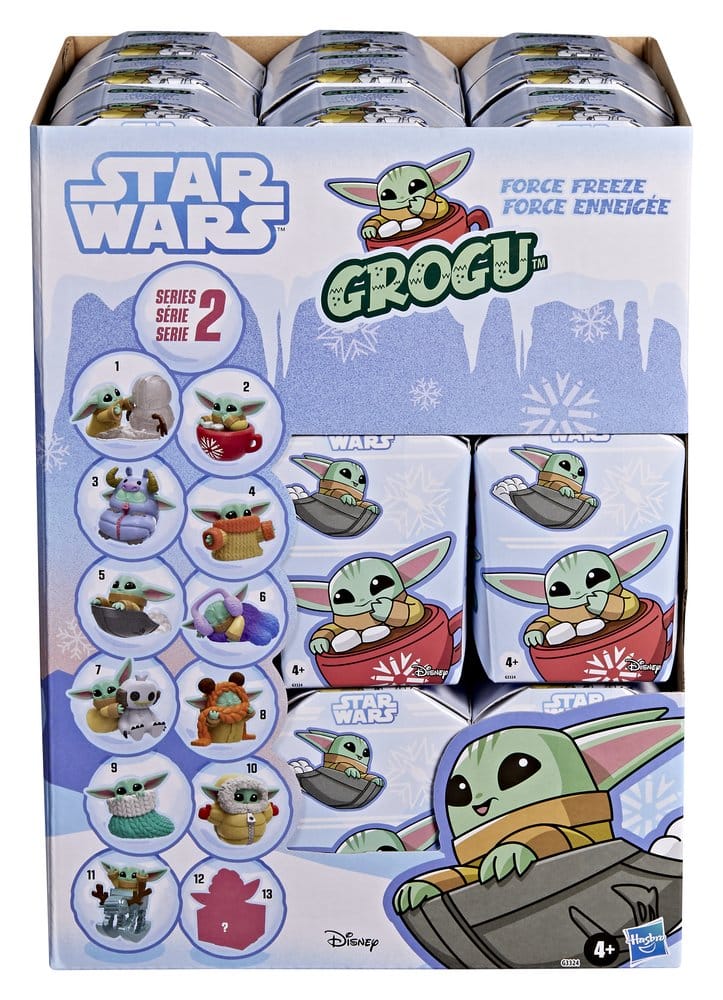 Star Wars Mini Figures Grogu Force Freeze Series 2 Blind Box Display (24)