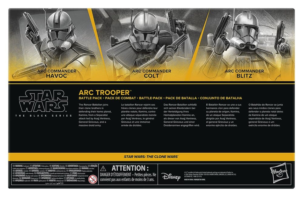 Star Wars: The Clone Wars Black Series Action Figure 3-Pack ARC Trooper Havoc, Colt & Blitz 15 cm - Hasbro Action Figures