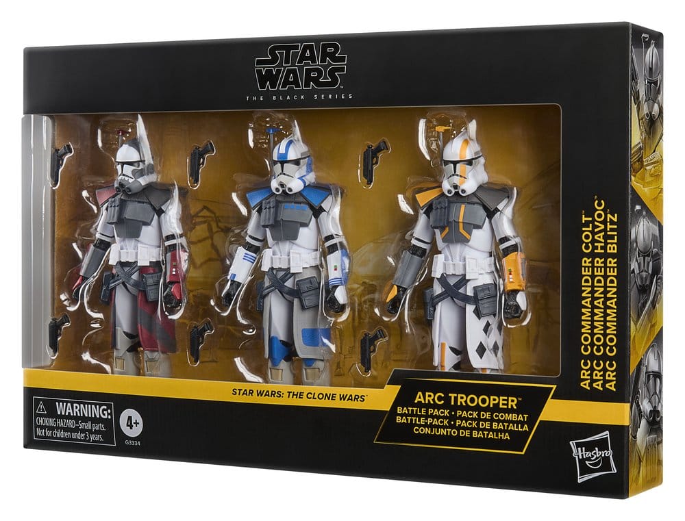Star Wars: The Clone Wars Black Series Action Figure 3-Pack ARC Trooper Havoc, Colt & Blitz 15 cm - Hasbro Action Figures
