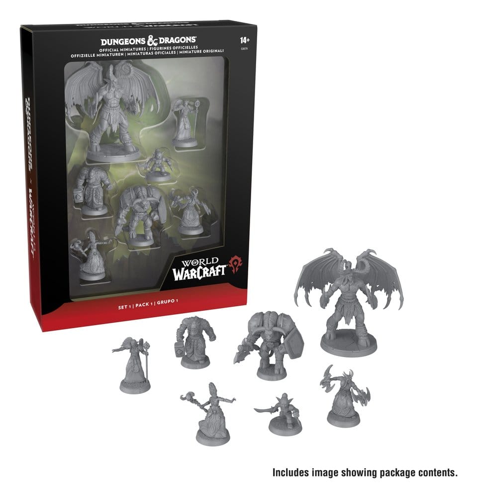 Dungeons & Dragons x World of Warcraft Miniatures Set 1 - Hasbro Miniature Gaming & Tabletop