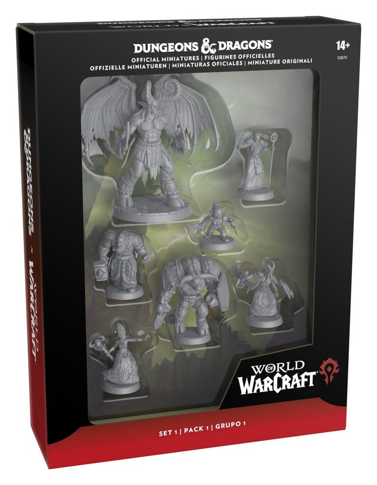 Dungeons & Dragons x World of Warcraft Miniatures Set 1 - Hasbro Miniature Gaming & Tabletop