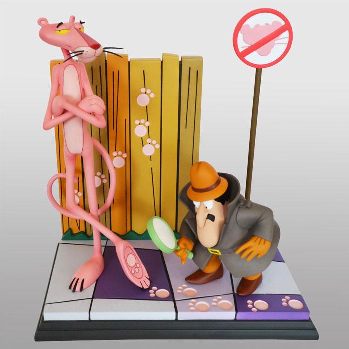 The Pink Panther: Pink Panther & The Inspector Statue - Hollywood Collectibles Group Statues