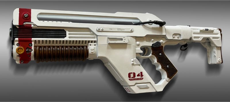 Alien: Romulus: Pulse Rifle: Life-Size Model Replica - Hollywood Collectibles Group Replicas: down-scaled