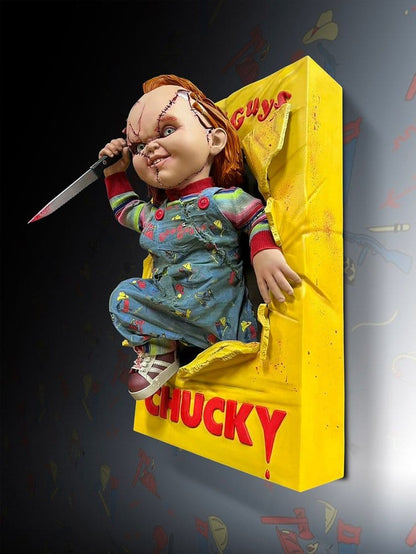 Chucky (Child´s Play) Wall Sculpture 1/2 Bride of Chucky 22 x 23 x 38 cm - Hollywood Collectibles Group Decoration