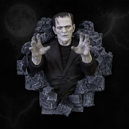 Frankenstein Wall Sculpture Classic Horror Edition Lifesize 94 cm - Hollywood Collectibles Group Statues