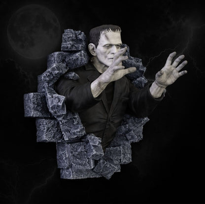Frankenstein Wall Sculpture Classic Horror Edition Lifesize 94 cm - Hollywood Collectibles Group Statues