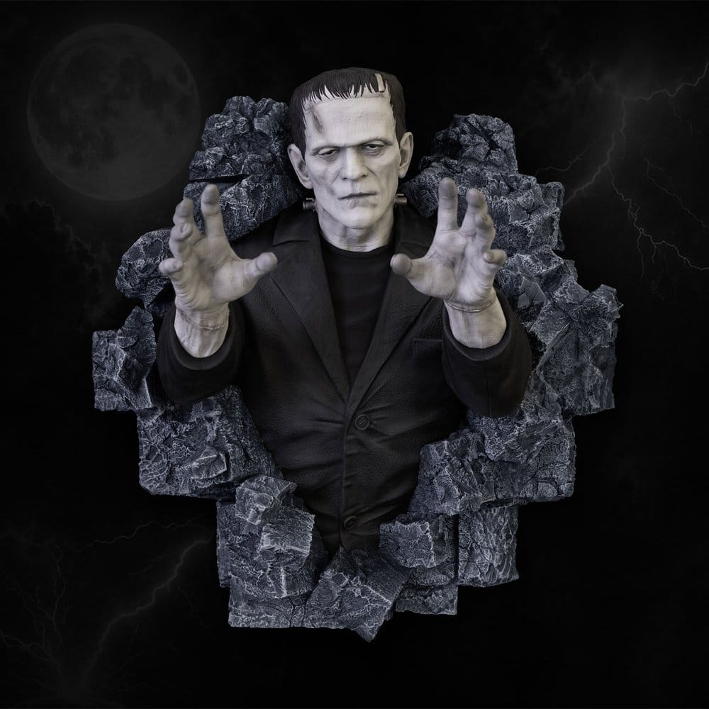 Frankenstein Wall Sculpture Classic Horror Edition Half Scale 48 cm - Hollywood Collectibles Group Statues