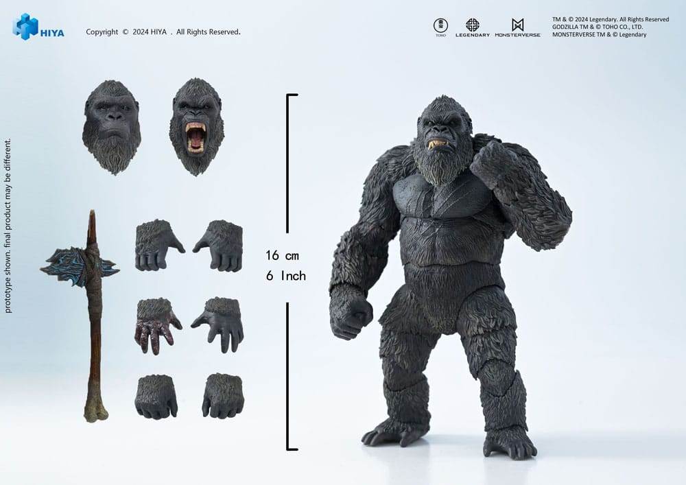 Godzilla x Kong: The New Empire: Kong: Exquisite Basic: Action Figure - Hiya Toys Action figures