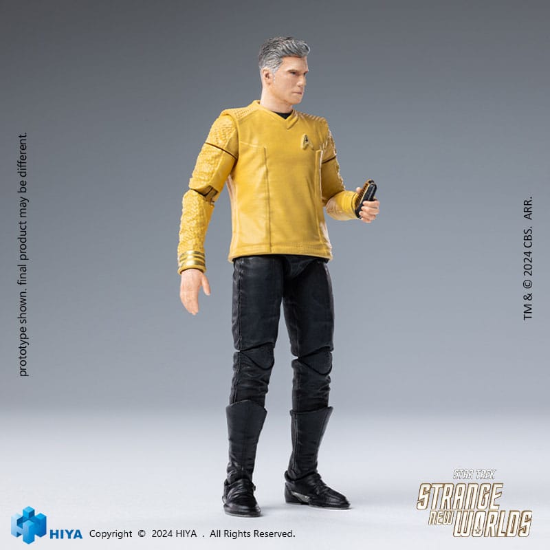 Star Trek: Strange New Worlds: Pike: Exquisite Mini Series: 1/18 Action Figure - Hiya Toys Action figures