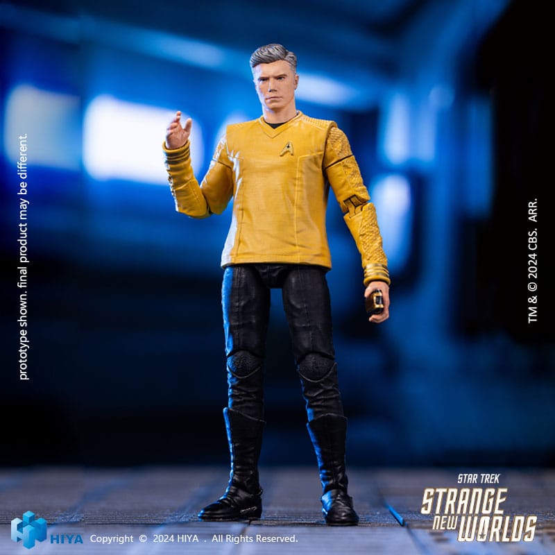 Star Trek: Strange New Worlds: Pike: Exquisite Mini Series: 1/18 Action Figure - Hiya Toys Action figures