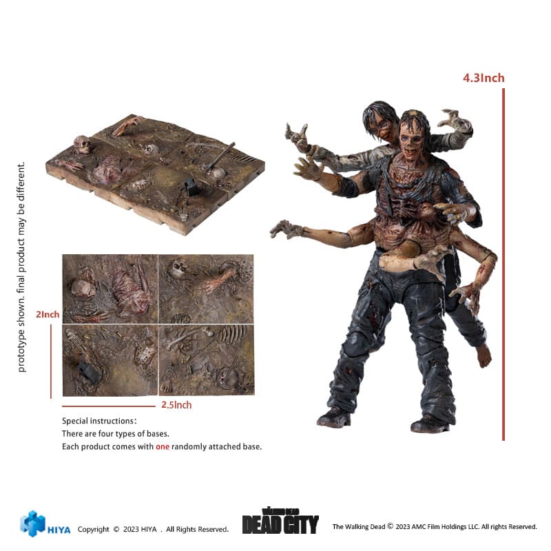 The Walking Dead: Dead City: Walker King: Exquisite Mini: 1/18 Action Figure - Hiya Toys Action figures