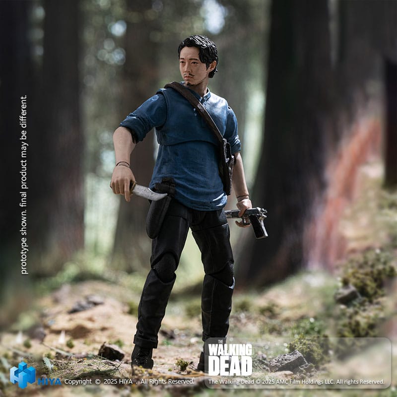The Walking Dead Exquisite Mini Series Actionfigur 1/18 Glenn 11 cm