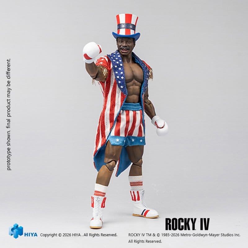 Rocky IV Exquisite Super Series Action Figure 1/12 Apollo 16 cm - Hiya Toys Action Figures